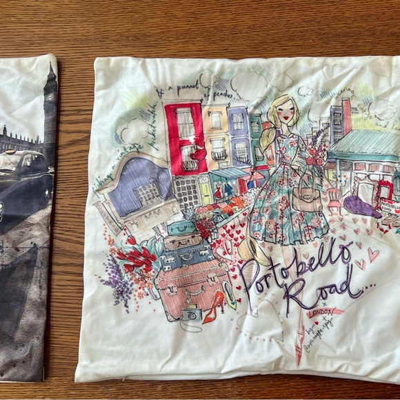 Square 17”x17” pillow case LONDON - Picture 2 of 6